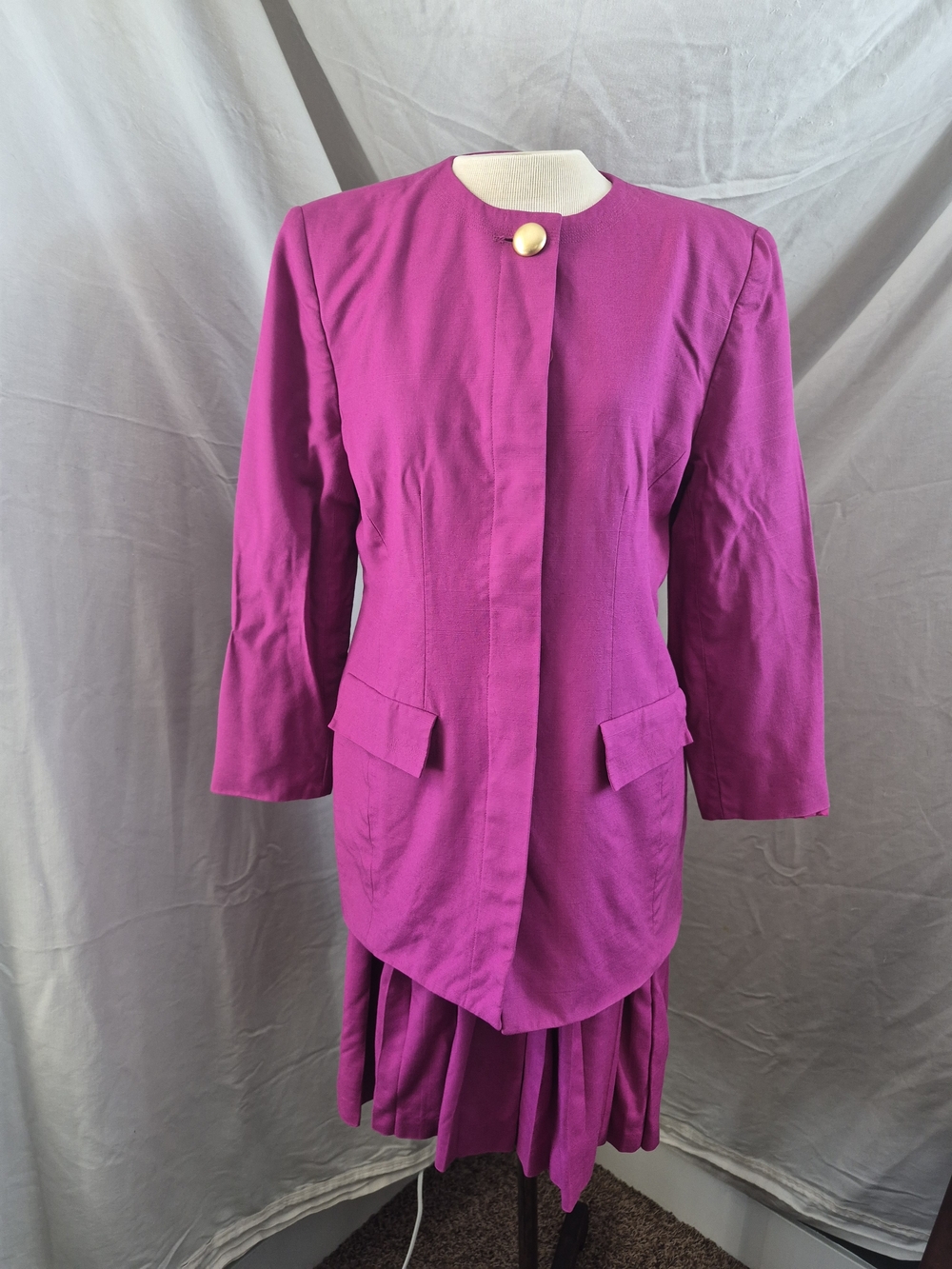Liz Claiborne Magenta Long Sleeve Two-Piece Dress Set